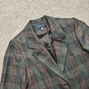 Vintage‎ Country Shop Blazer Coat Sz S Tweed Academia Preppy Wool & Alpaca